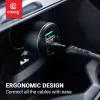 Automobilinis kroviklis Crong CRG-PWRC-USBC63-BLK Greitas krovimas Išmanusis telefonas Išmanusis laikrodis