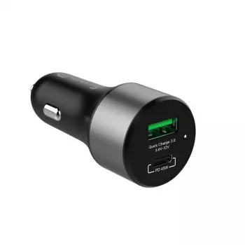 Automobilinis kroviklis Crong CRG-PWRC-USBC63-BLK Greitas krovimas Išmanusis telefonas Išmanusis laikrodis