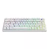 Žaidimų klaviatūra Savio Phenix WHITE GAT Geltona USB Bluetooth QWERTY