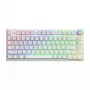 Žaidimų klaviatūra Savio Phenix WHITE GAT Geltona USB Bluetooth QWERTY
