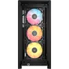 PC korpusas CORSAIR FRAME 4000D RS ARGB Midi Tower juodas — ATX/Micro-ATX/Mini-ITX, grūdintas stiklas, ARGB ventiliatoriai, iki 370 mm GPU