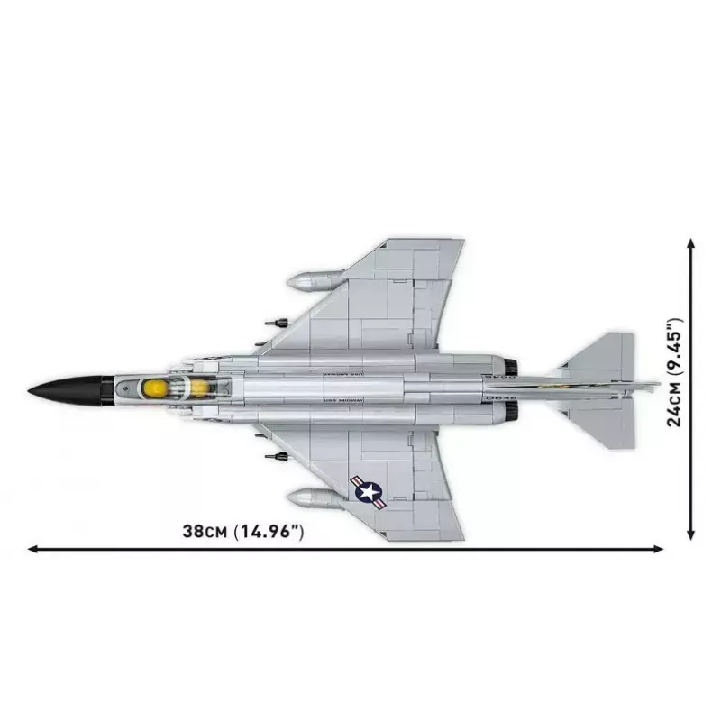 Cobi Blocks Armed Force F-4 Phantom II modelis, 703 dalių konstravimo rinkinys