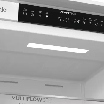 Gorenje Kombinuotas šaldytuvas-šaldiklis NRKI519E41 BK070, 284 L, SN-N, 6 kg/24h, E, Fresh zone skyrius, Baltas