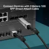 TP-Link 3 metrų 10G SFP+ tiesioginio prijungimo kabelis, 3 m, DAC, SFP+, SFP+