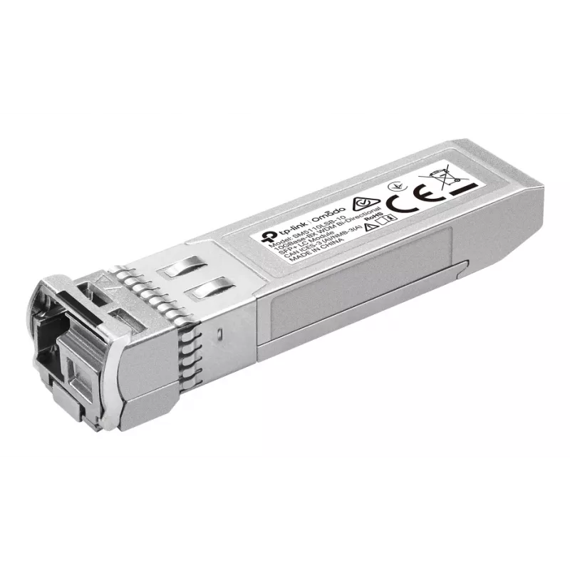 SFP+ šviesolaidinis siųstuvas‑imtuvas TP‑Link Omada SM5110LSB‑10, vienmodis LC (UPC), 10 312 Mbit/s, 10 km, DDM, 3,3 V