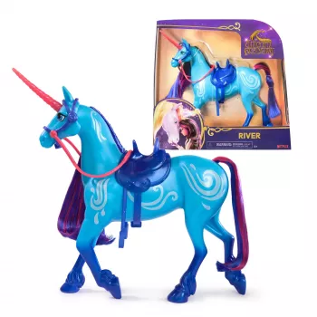 Unicorn Academy, River su 2 jojimo aksesuarais, 11 inch, suderinamas su Isabel, lėlės ir vienaragių žaislai mergaitėms nuo 4 metų