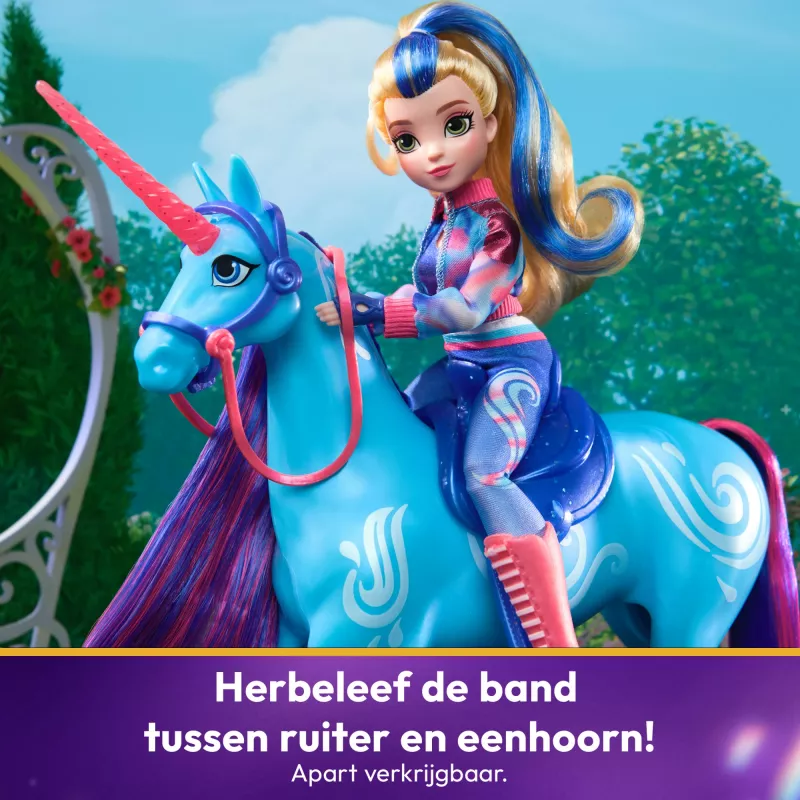 Unicorn Academy, River su 2 jojimo aksesuarais, 11 inch, suderinamas su Isabel, lėlės ir vienaragių žaislai mergaitėms nuo 4 metų