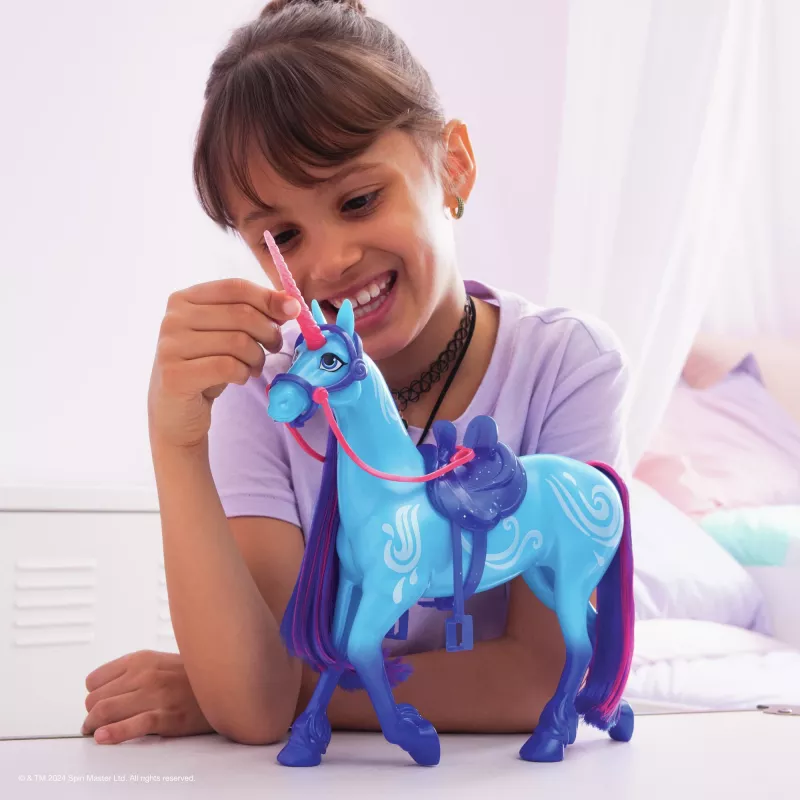Unicorn Academy, River su 2 jojimo aksesuarais, 11 inch, suderinamas su Isabel, lėlės ir vienaragių žaislai mergaitėms nuo 4 metų