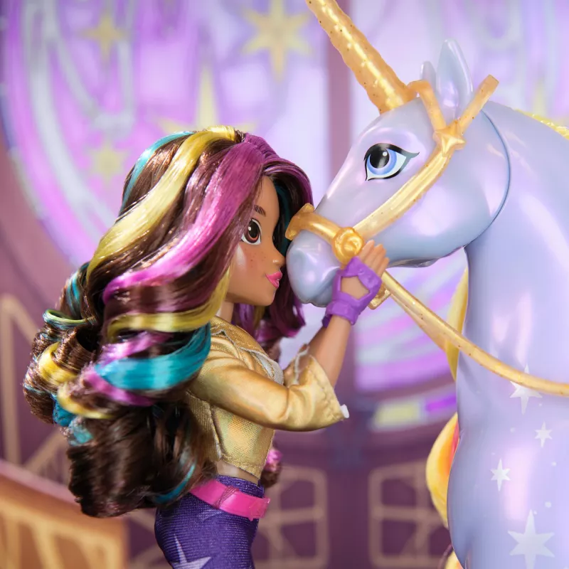 Unicorn Academy, Sophia lėlė su 6 aksesuarais, 9,5”, lėlės ir vienaragių žaislai mergaitėms nuo 4 metų