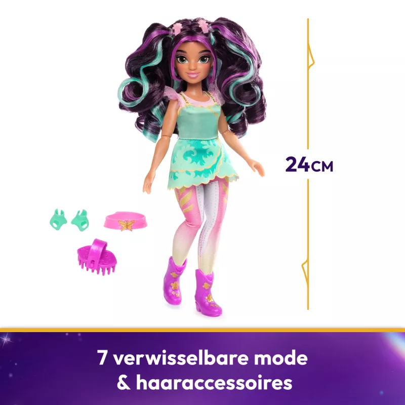 Madų lėlė Spinmaster Unicorn Academy Ava 241 mm įvairiaspalvė