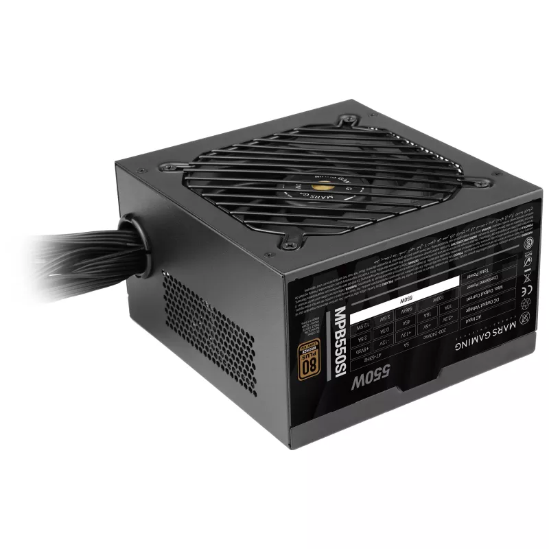 Mars Gaming MPB550SI maitinimo blokas 550 W 24-pin ATX ATX juodas