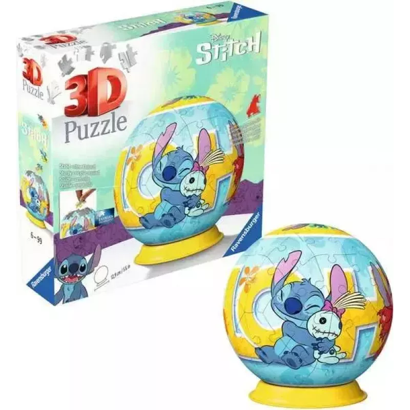 3D Puzzle Ball Ravensburger Disney Stitch 73 vnt.