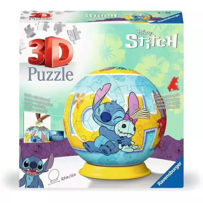 3D Puzzle Ball Ravensburger Disney Stitch 73 vnt.