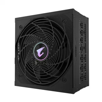 GIGABYTE AORUS ELITE P850W maitinimo blokas - PCIe 5.0, 80 PLUS Platinum, visiškai modulinė konstrukcija, 120 mm ventiliatorius, suderinamas su ATX 3.0, EU kištukas