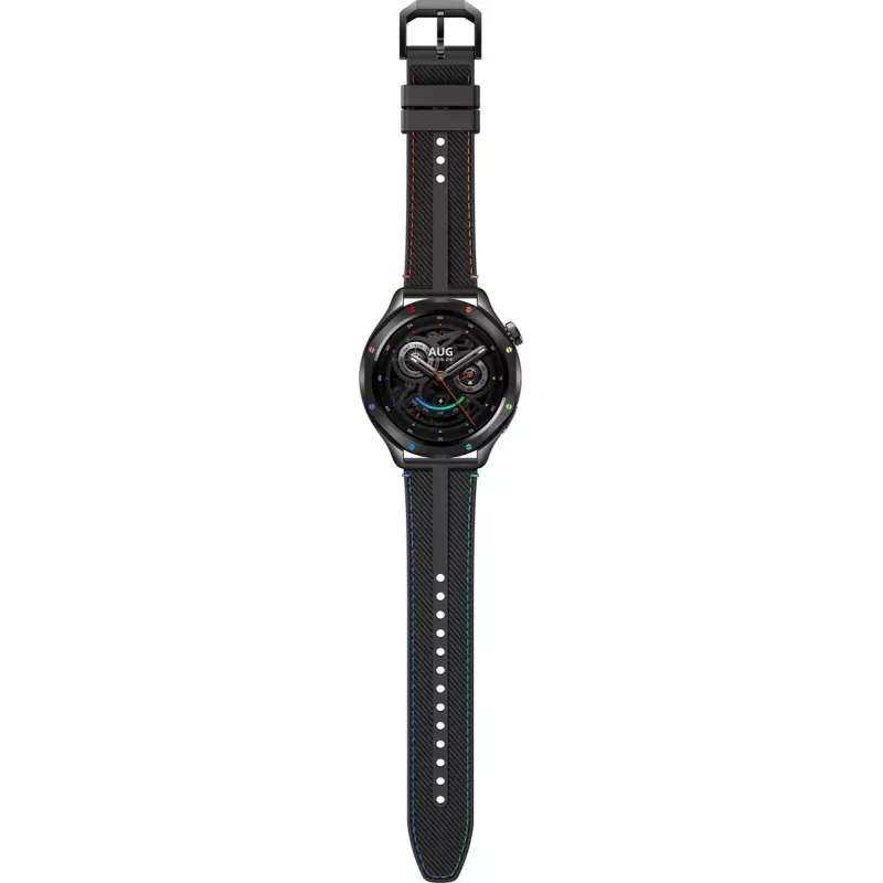 Išmanusis laikrodis Xiaomi Watch S4 su 1,43 colio AMOLED, 466×466, 486 mAh, aliuminio korpusu, tekstiliniu dirželiu, juodas kelių spalvų