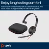 HP Poly Juodawire 5210 Vienpusės ausinės USB-C +3,5 mm kištukas +USB-C/A adapteris