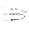 i-tec USB-C/USB-A įkrovimo metalinis HUB 7 prievadai (3x USB-C, 4x USB-A)