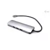 i-tec USB-C Metal Nano dokų stotelė 4K HDMI LAN su maitinimo tiekimu 100W + universalus įkroviklis 100W