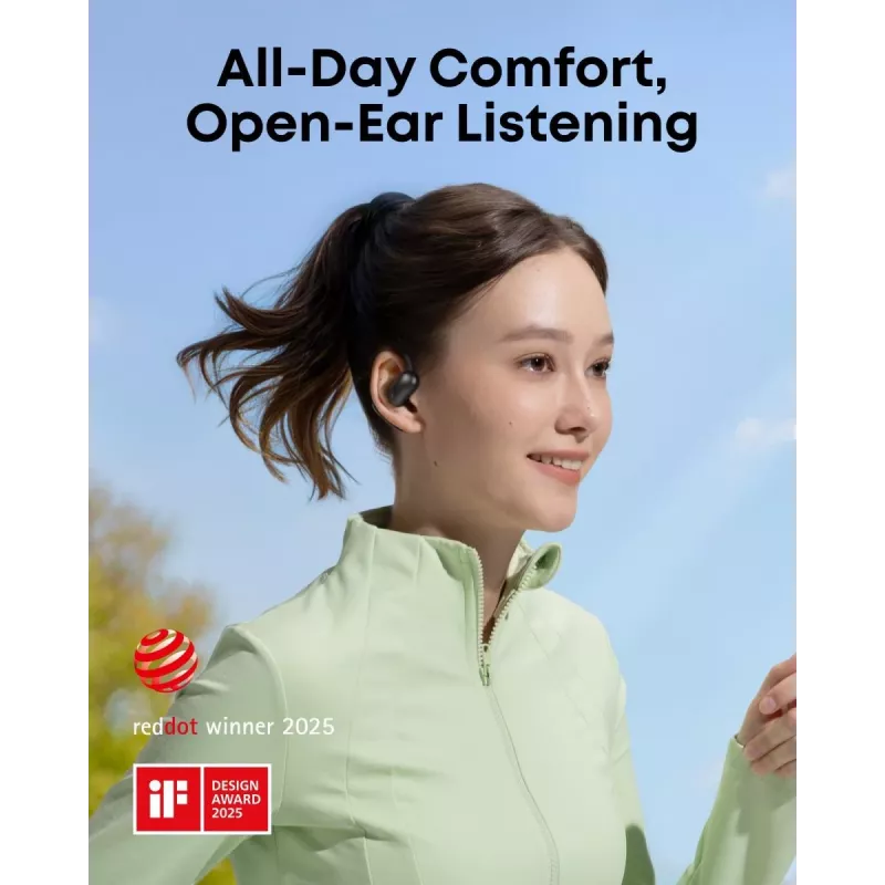 ANKER ausinės - Soundcore Aerofit 2 - juoda