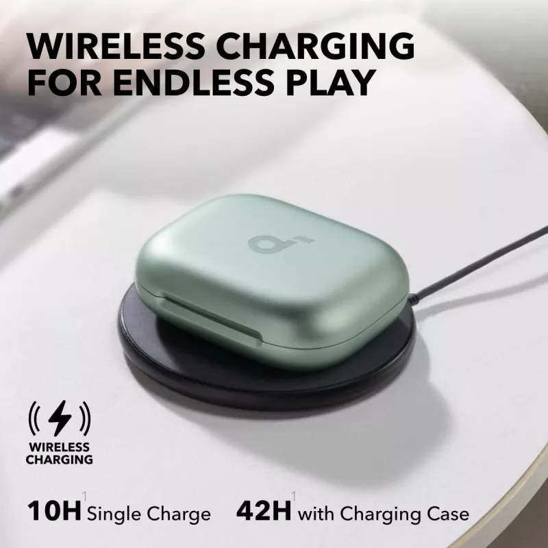 ANKER ausinės - Soundcore Aerofit 2 - Žalia