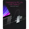 ICY BOX IB-DK4022a-CPD laidinis USB 3.2 Gen 1 (3.1 Gen 1) Type-C aliuminis, sidabrinis