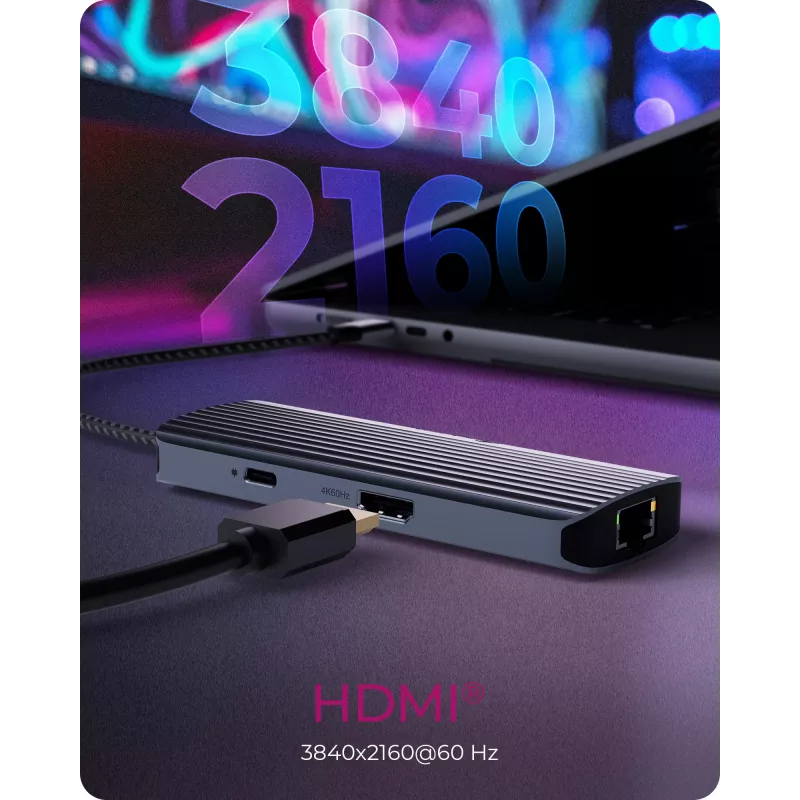 ICY BOX IB-DK4034a-CPD laidinė USB 3.2 Gen 1 (3.1 Gen 1) Type-C aliuminio, sidabro