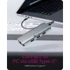 ICY BOX IB-DK4034a-CPD laidinė USB 3.2 Gen 1 (3.1 Gen 1) Type-C aliuminio, sidabro