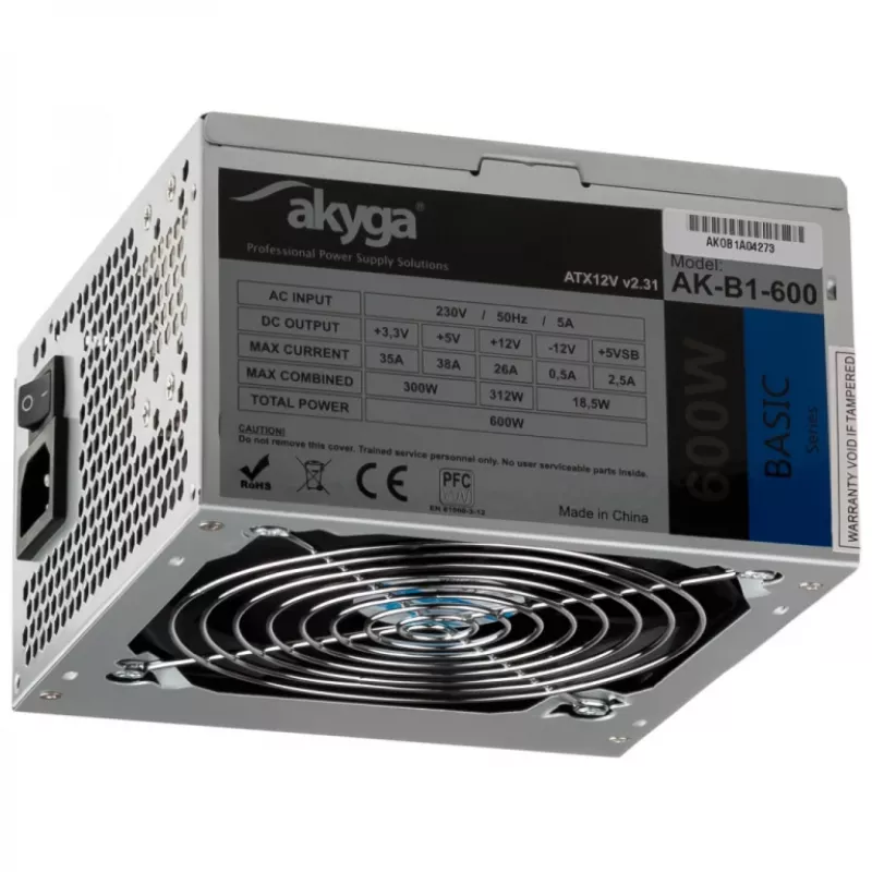AKYGA maitinimo blokas ATX 600w (ak-b1-600)