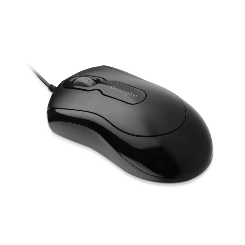 Kensington pelė-in-a-Box EQ laidinė pelė, abiem rankoms tinkama, optinė, USB Type-A, 1000 DPI, juoda