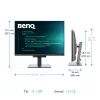 BenQ RD280U kompiuterio monitorius 71,6 cm (28,2 col.) 3840 x 2560 pikselių 4K Ultra HD juodas