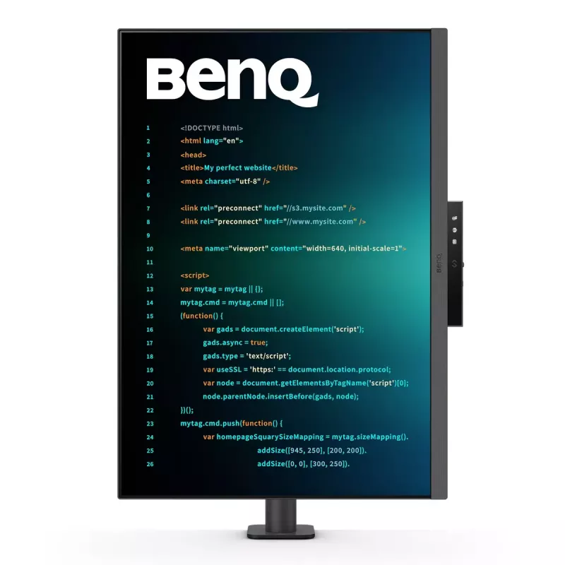 Monitorius BenQ RD280UA 28,2 col. 4K Ultra HD IPS 3840 x 2560, 3:2, HDR10, 350 cd/m², USB‑C PD 90 W, 5 ms