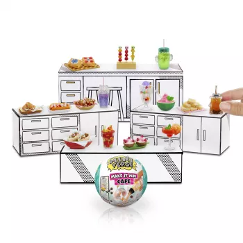 Miniverse Make It Mini Foods: Cafe in PDQ Series 4, 8 m., Įvairiaspalvis, Plastikas