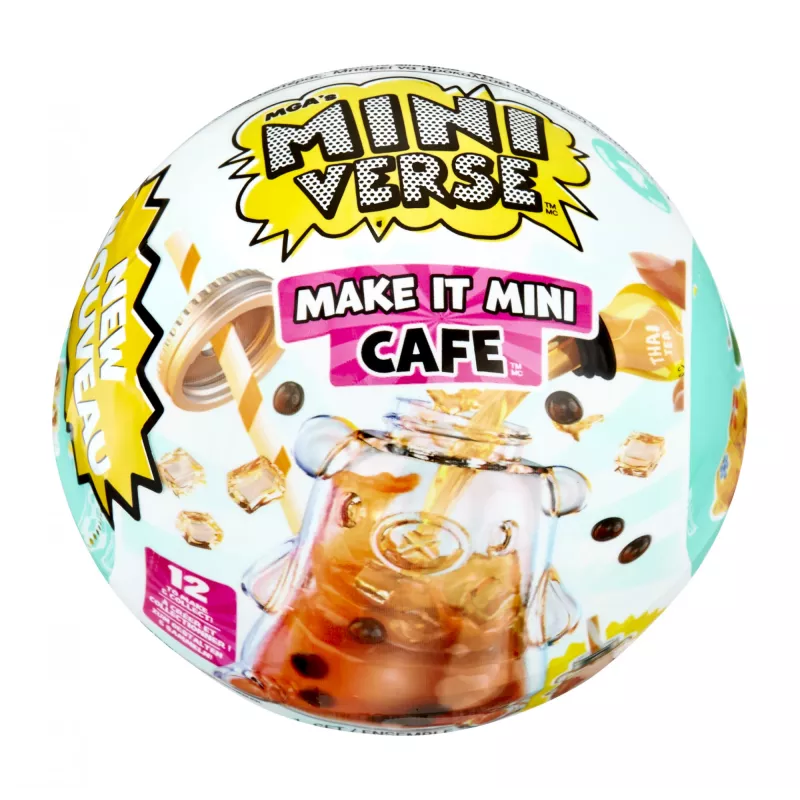 Miniverse Make It Mini Foods: Cafe in PDQ Series 4, 8 m., Įvairiaspalvis, Plastikas