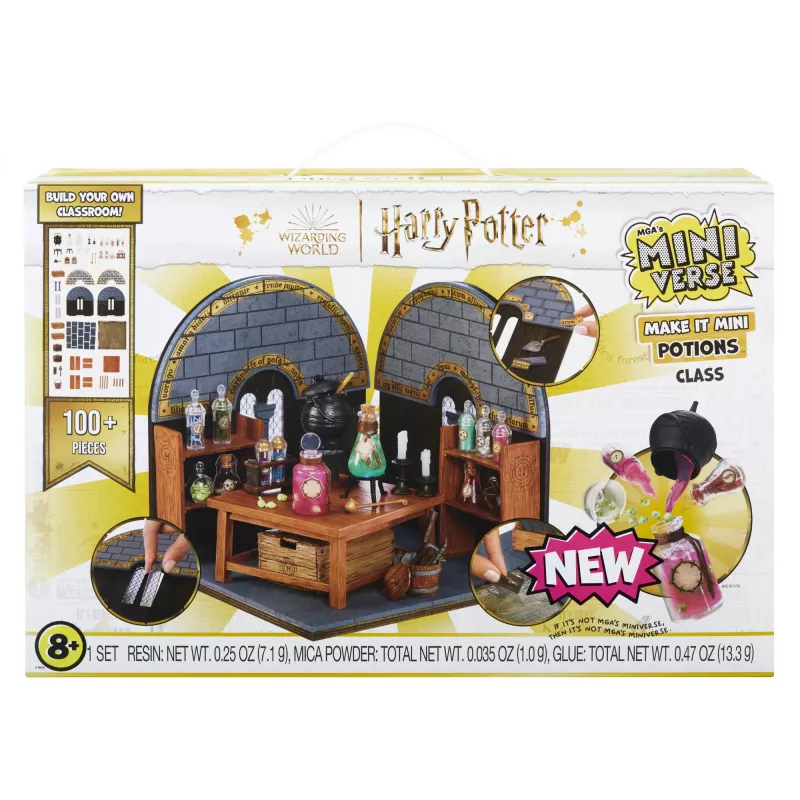 Miniverse Make It Mini Harry Potter Build It rinkinys, 8 m., Haris Poteris, įvairiaspalvis
