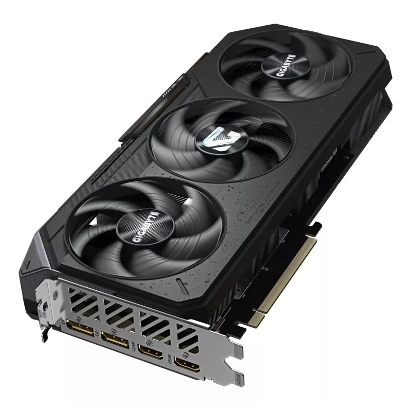 GIGABYTE vaizdo plokštė Radeon RX 9070 — 16 GB GDDR6, PCIe 5.0, 256 bitų, 2700 MHz spartinimas, 2×HDMI 2.1b, 2×DP 2.1a, 3 ventiliatoriai