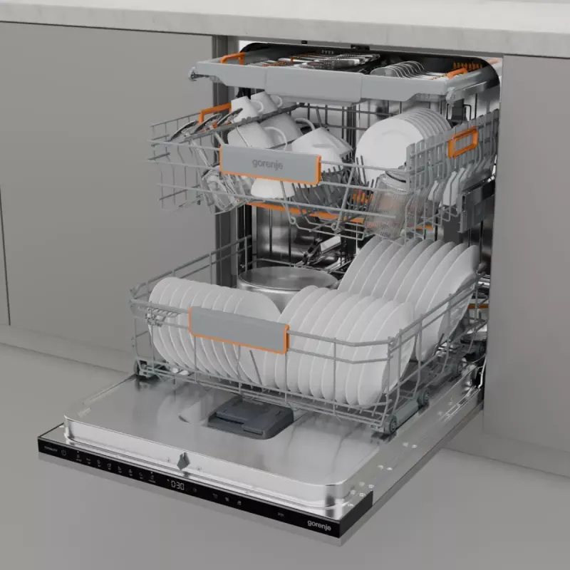 Įmontuojama indaplovė Gorenje GV673C65 14 komplektų Nerūdijantis plienas
