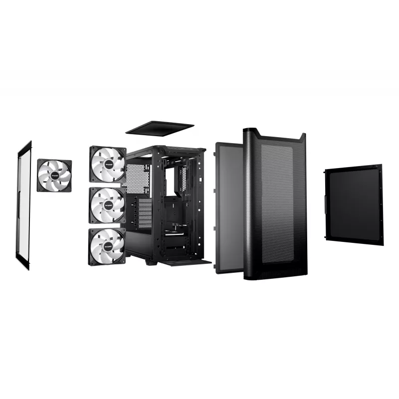 PC korpusas be quiet! Pure Base 501 DX Juoda Midi Tower