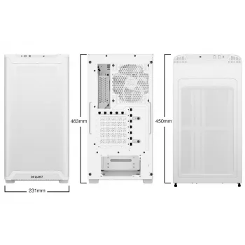PC korpusas be quiet! Pure Base 501 LX White Midi Tower