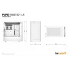 PC korpusas be quiet! Pure Base 501 LX White Midi Tower