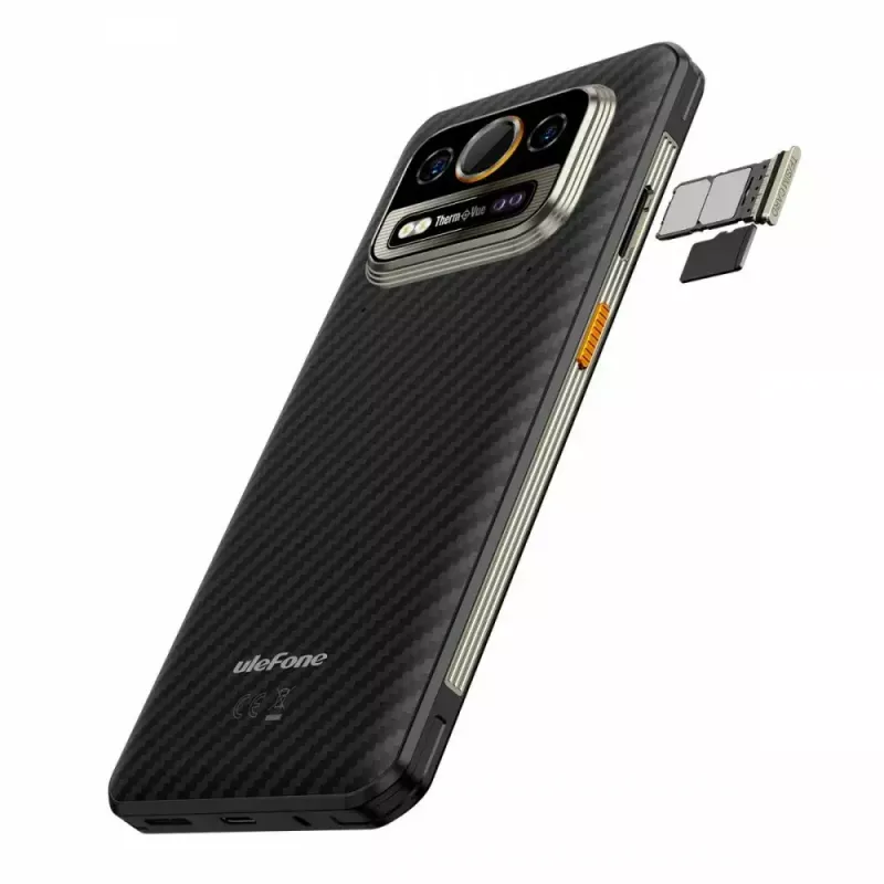 Išmanusis telefonas UleFone Armor 25T 6,0 colio 6/256GB Frost Juoda, energijos klasė B