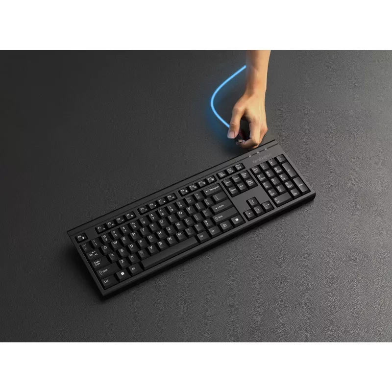 Belaidės klaviatūros ir pelės rinkinys Kensington K75560WW pilno dydžio QWERTY