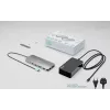 i-tec Metal USB-C Nano 3x Display Dock, 2x HDMI 1x USB-C vaizdo su Power Delivery 140W + Universalus įkroviklis 140 W