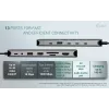 i-tec Metal USB-C Nano 3x Display Dock, 2x HDMI 1x USB-C vaizdo su Power Delivery 140W + Universalus įkroviklis 140 W