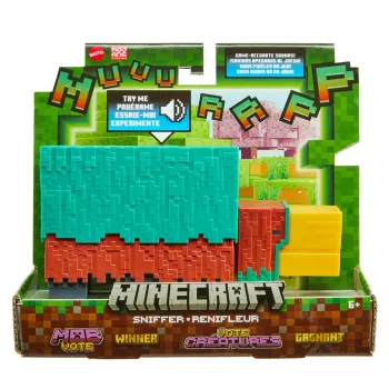 Minecraft Sniffer veiksmo figūrėlė su žaidimo garsais, 3,25 colio mastelio kolekcinis žaislas