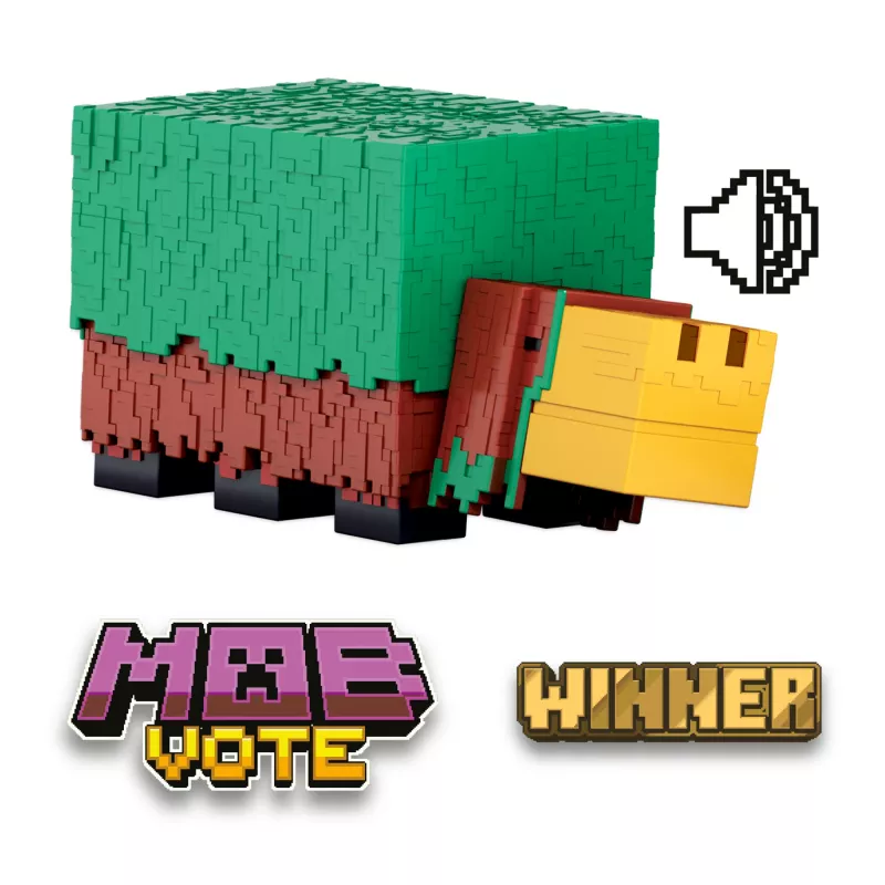 Minecraft Sniffer veiksmo figūrėlė su žaidimo garsais, 3,25 colio mastelio kolekcinis žaislas