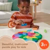 Fisher-Price medinė mandalos geometrinė dėlionė mažiems vaikams ir vaikams, 40 medinių detalių