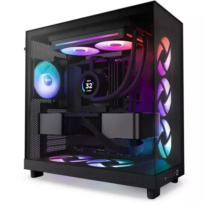Fan NZXT RF-U24HF-B1 120mm 500-2400 RPM Juoda