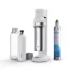 Sodos aparatas BRITA Carbonator 1046730 White — kompaktiškas stalviršio karbonizatorius su 2 buteliais (231×126×443 mm)