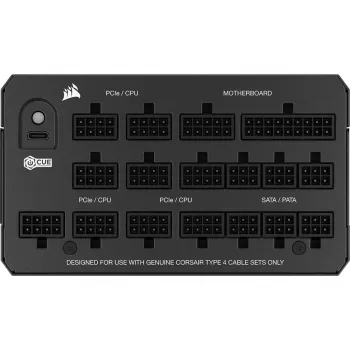 Maitinimo blokas CORSAIR HX1200 1200 W ATX 24 kontaktų pilnai modulinis 80 PLUS Platinum juodas 14 cm ventiliatorius