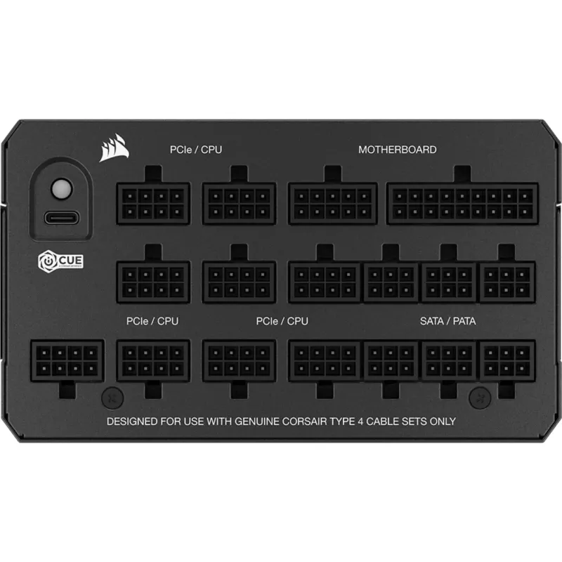 Maitinimo blokas CORSAIR HX1200 1200 W ATX 24 kontaktų pilnai modulinis 80 PLUS Platinum juodas 14 cm ventiliatorius